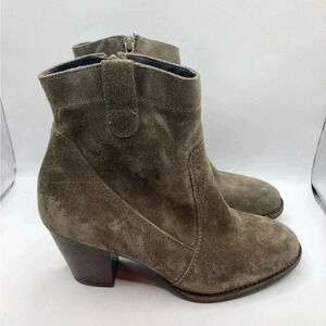 Paul Green Booties Cigar Suede Boots Women’s Shoe Size 5 Mid Calf MSRP $359